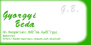 gyorgyi beda business card